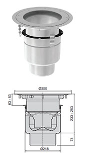 gully 218 adjustable height round