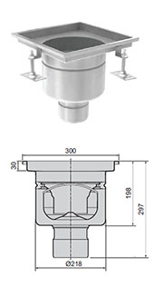 gully 218 fixed height 110